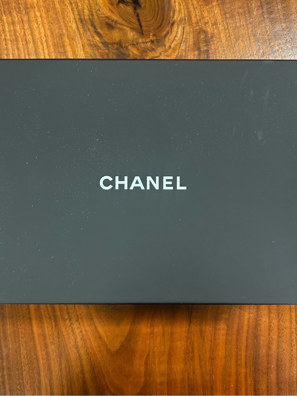 CHANEL Gift Box with Dust Bag and Camellia accessory- Large Rectangular